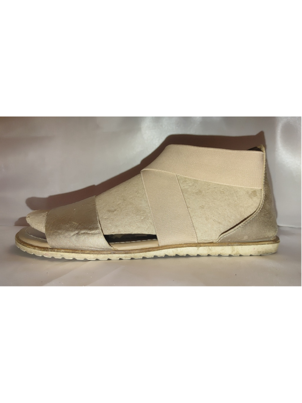 Sorel Ella II Metallic Gold Sandals Size 9.5 - Picture 2 of 7